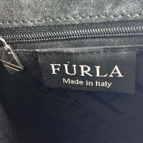 VTG Furla Crocodile-Embossed mini Handbag - Picture 3 of 7